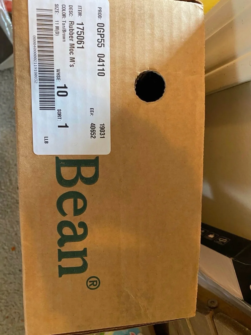 LL Bean Men's Brown and Black Waterproof Duck Shoes